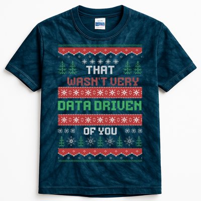 That WasnT Very Data Driven Of You Christmas Xmas Pajamas Kids Tie-Dye T-Shirt