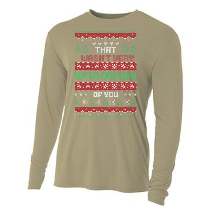 That WasnT Very Data Driven Of You Christmas Xmas Pajamas Cooling Performance Long Sleeve Crew