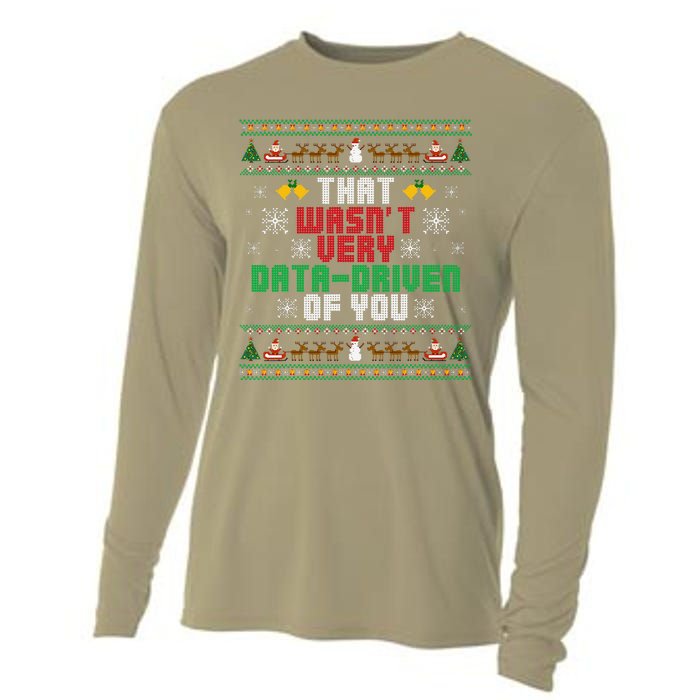 That WasnT Very Data Driven Of You Christmas Xmas Pajamas Cooling Performance Long Sleeve Crew