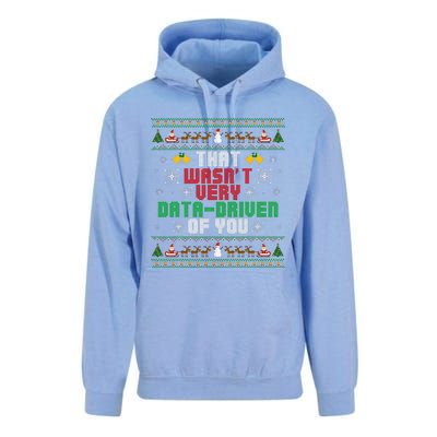 That WasnT Very Data Driven Of You Christmas Xmas Pajamas Unisex Surf Hoodie