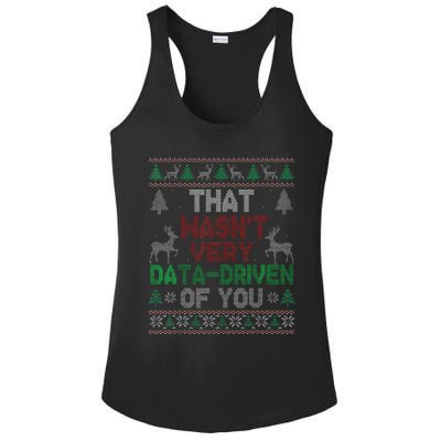 That WasnT Very Data Driven Of You Christmas Xmas Pajamas Ladies PosiCharge Competitor Racerback Tank