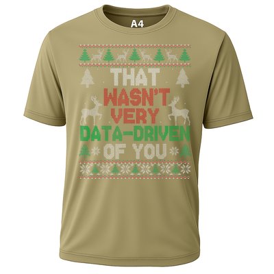 That WasnT Very Data Driven Of You Christmas Xmas Pajamas Cooling Performance Crew T-Shirt