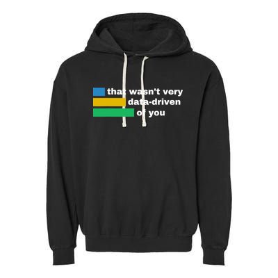 That WasnT Very Data Driven Of You Funny Data Analyst Geek Garment-Dyed Fleece Hoodie