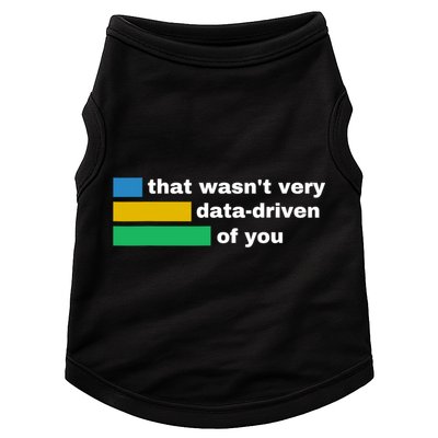 That WasnT Very Data Driven Of You Funny Data Analyst Geek Doggie Tank