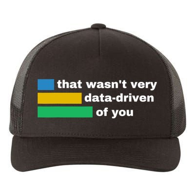 That WasnT Very Data Driven Of You Funny Data Analyst Geek Yupoong Adult 5-Panel Trucker Hat