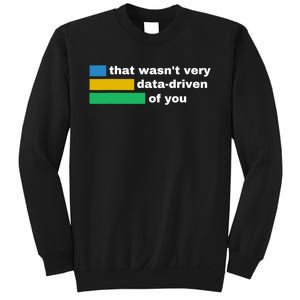 That WasnT Very Data Driven Of You Funny Data Analyst Geek Sweatshirt