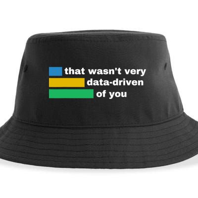 That WasnT Very Data Driven Of You Funny Data Analyst Geek Sustainable Bucket Hat