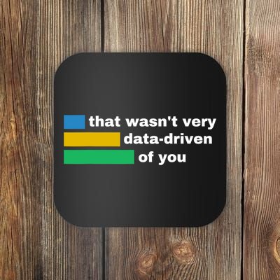 That WasnT Very Data Driven Of You Funny Data Analyst Geek Coaster