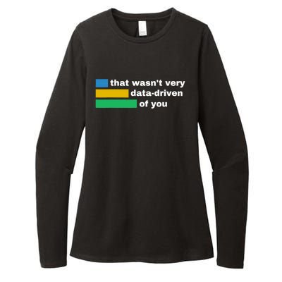 That WasnT Very Data Driven Of You Funny Data Analyst Geek Womens CVC Long Sleeve Shirt