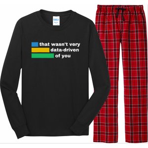 That WasnT Very Data Driven Of You Funny Data Analyst Geek Long Sleeve Pajama Set