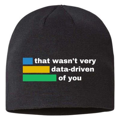 That WasnT Very Data Driven Of You Funny Data Analyst Geek Sustainable Beanie