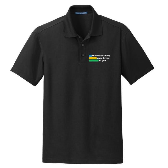That WasnT Very Data Driven Of You Funny Data Analyst Geek Dry Zone Grid Polo
