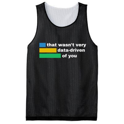That WasnT Very Data Driven Of You Funny Data Analyst Geek Mesh Reversible Basketball Jersey Tank
