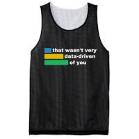 That WasnT Very Data Driven Of You Funny Data Analyst Geek Mesh Reversible Basketball Jersey Tank