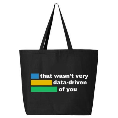 That WasnT Very Data Driven Of You Funny Data Analyst Geek 25L Jumbo Tote