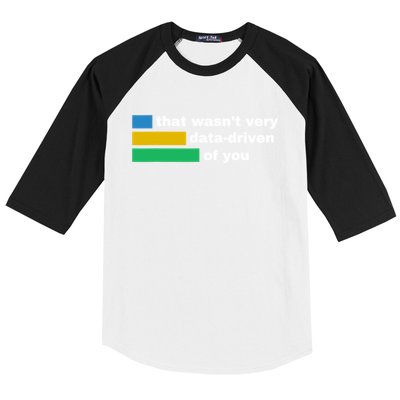 That WasnT Very Data Driven Of You Funny Data Analyst Geek Baseball Sleeve Shirt