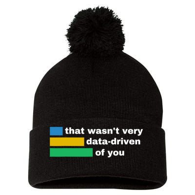 That WasnT Very Data Driven Of You Funny Data Analyst Geek Pom Pom 12in Knit Beanie
