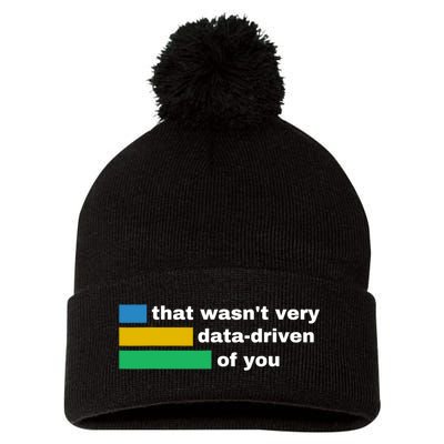 That WasnT Very Data Driven Of You Funny Data Analyst Geek Pom Pom 12in Knit Beanie