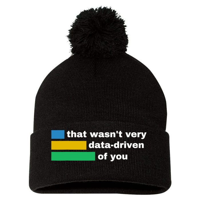 That WasnT Very Data Driven Of You Funny Data Analyst Geek Pom Pom 12in Knit Beanie