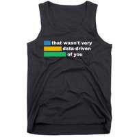 That WasnT Very Data Driven Of You Funny Data Analyst Geek Tank Top