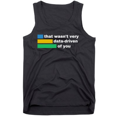 That WasnT Very Data Driven Of You Funny Data Analyst Geek Tank Top