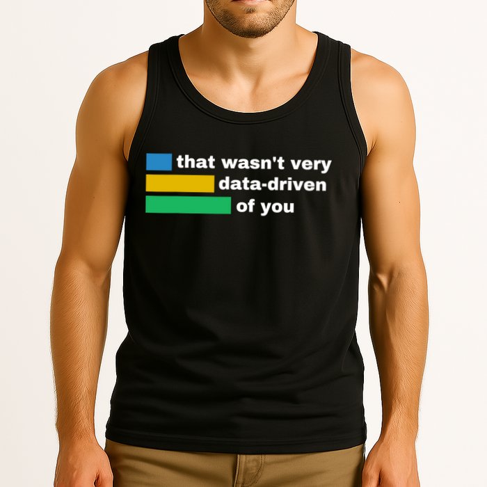That WasnT Very Data Driven Of You Funny Data Analyst Geek Tank Top