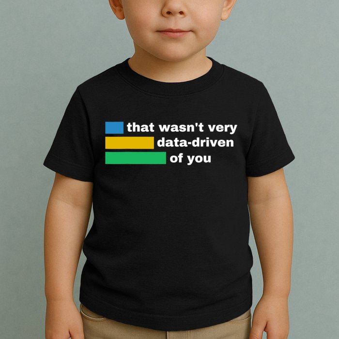 That WasnT Very Data Driven Of You Funny Data Analyst Geek Toddler T-Shirt