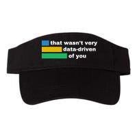 That WasnT Very Data Driven Of You Funny Data Analyst Geek Valucap Bio-Washed Visor