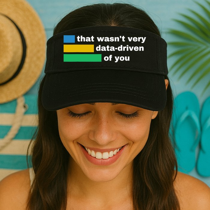 That WasnT Very Data Driven Of You Funny Data Analyst Geek Valucap Bio-Washed Visor