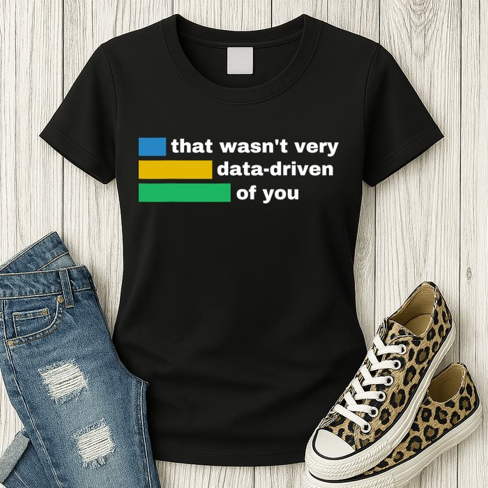 That WasnT Very Data Driven Of You Funny Data Analyst Geek Womens T-Shirt