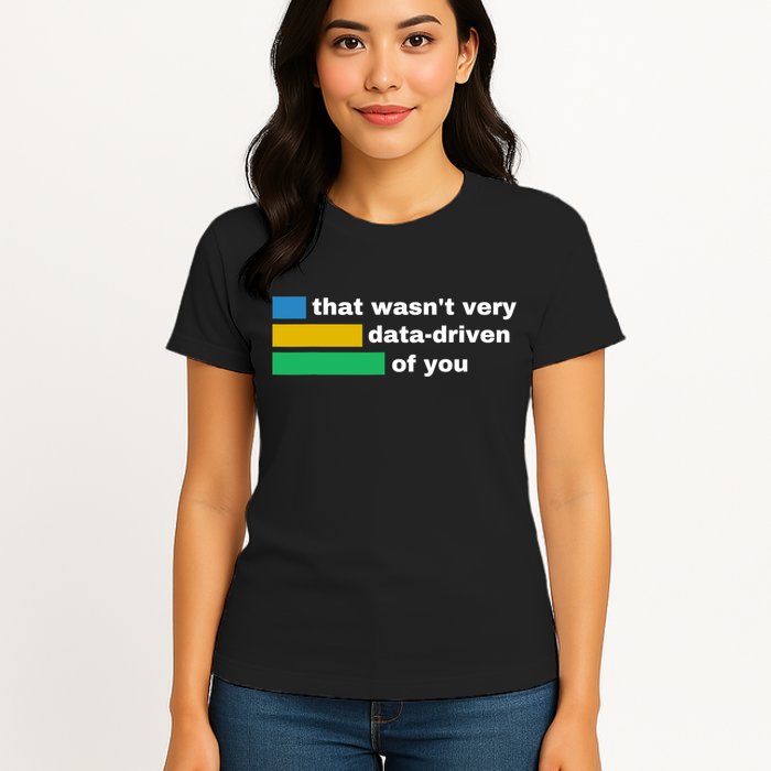 That WasnT Very Data Driven Of You Funny Data Analyst Geek Womens T-Shirt