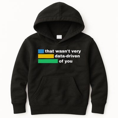 That WasnT Very Data Driven Of You Funny Data Analyst Geek Kids Hoodie