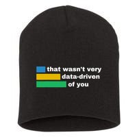 That WasnT Very Data Driven Of You Funny Data Analyst Geek Short Acrylic Beanie