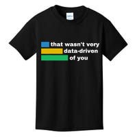 That WasnT Very Data Driven Of You Funny Data Analyst Geek Kids T-Shirt