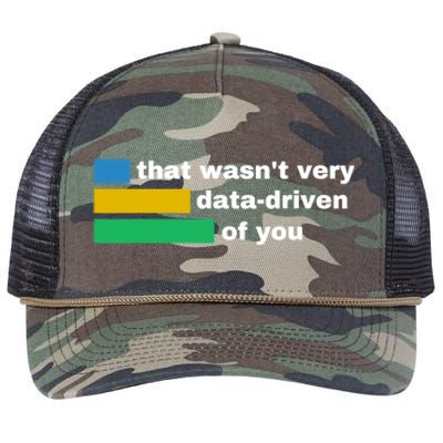 That WasnT Very Data Driven Of You Funny Data Analyst Geek Retro Rope Trucker Hat Cap