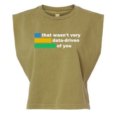 That WasnT Very Data Driven Of You Funny Data Analyst Geek Garment-Dyed Women's Muscle Tee