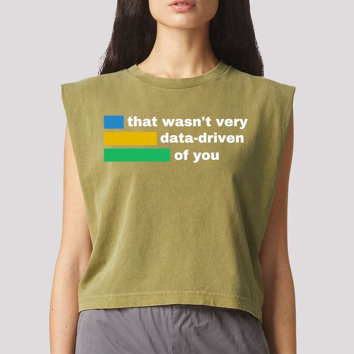 That WasnT Very Data Driven Of You Funny Data Analyst Geek Garment-Dyed Women's Muscle Tee