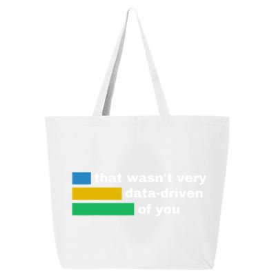 That WasnT Very Data Driven Of You Funny Data Analyst Geek 25L Jumbo Tote