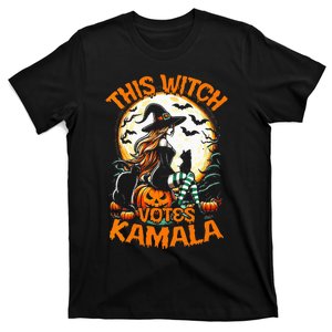 This Witch Votes Kamala Harris President Funny Halloween T-Shirt