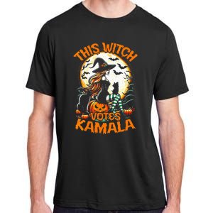 This Witch Votes Kamala Harris President Funny Halloween Adult ChromaSoft Performance T-Shirt