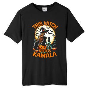 This Witch Votes Kamala Harris President Funny Halloween Tall Fusion ChromaSoft Performance T-Shirt