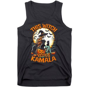 This Witch Votes Kamala Harris President Funny Halloween Tank Top