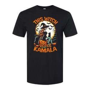 This Witch Votes Kamala Harris President Funny Halloween Softstyle CVC T-Shirt