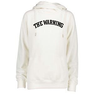 The Warning Varsity Womens Funnel Neck Pullover Hood