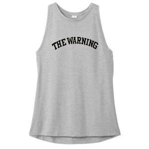 The Warning Varsity Ladies PosiCharge Tri-Blend Wicking Tank