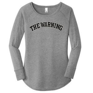 The Warning Varsity Women's Perfect Tri Tunic Long Sleeve Shirt