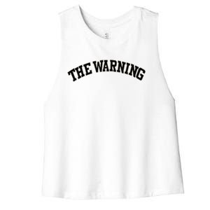 The Warning Varsity Women's Racerback Cropped Tank