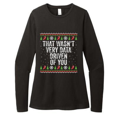 That WasnT Very Data Driven Of You Christmas Xmas Pajamas Womens CVC Long Sleeve Shirt