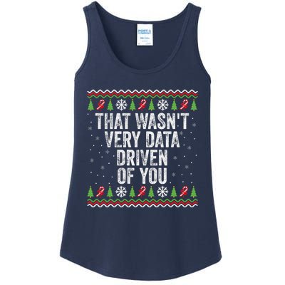 That WasnT Very Data Driven Of You Christmas Xmas Pajamas Ladies Essential Tank