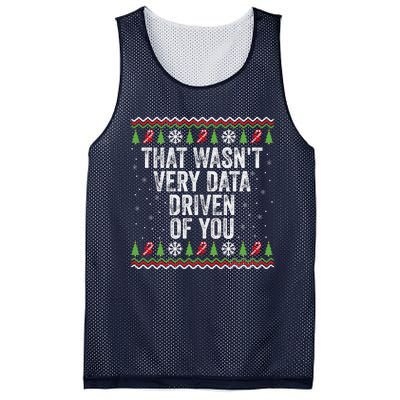 That WasnT Very Data Driven Of You Christmas Xmas Pajamas Mesh Reversible Basketball Jersey Tank